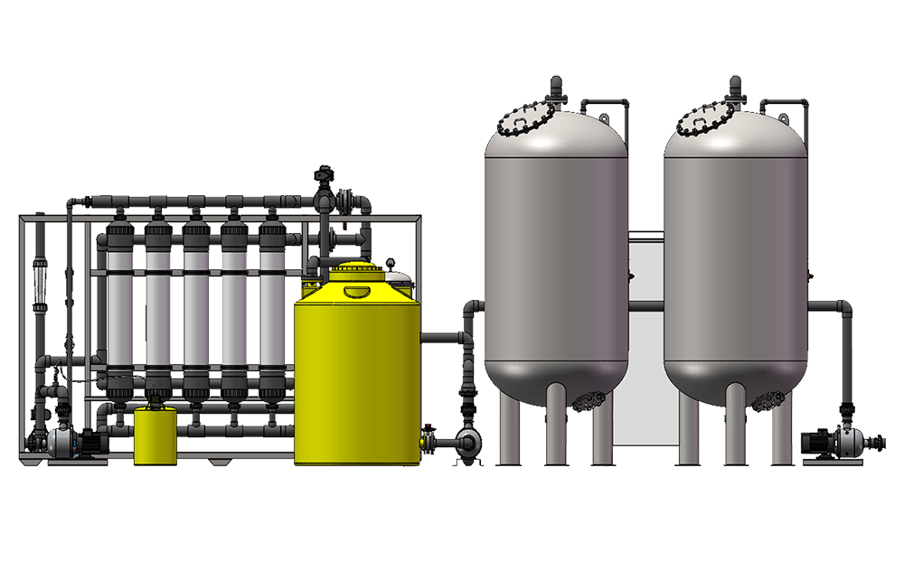 Reverse Osmosis Ultrafiltration Equipment Customized 600 To 32,000 GDP Daily RO System Water Purifier